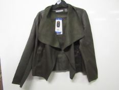 Bagatelle olive jacket, size L, new with tags.
