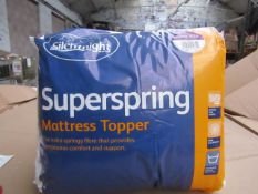 24x Silentnight Super Spring Mattress Topper, Kingsize, brand new and packaged. RRP £29.99