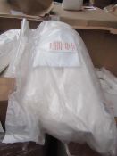 10x Duck Feather Down V Shaped Pillow with white pillow case, new in packaging