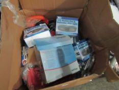 Box of approx 50x various Clarke items/ tools  Please note: The condition of such items range