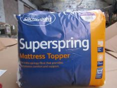 10x Silentnight Super Spring Mattress Topper, Kingsize, brand new and packaged. RRP £29.99