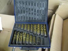 Bosenda Professional 170 piece Drill bit set in metal organising case, new, drill bit range