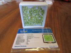 IGL&I Certified 59.20 carat 85 pieces Natural Peridot Gemstones. A fantastic collection for many