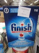 Box of approx 110 tablets of Finish powerball dishwasher tabs, unchecked
