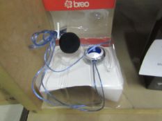 6x Breo Adrenaline earphones, all new and boxed.