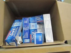 12x 75ml tubes of Oral-B pro-expert fluoride toothpaste, BB: Sept 2020. All still sealed.