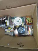 approx 100 various music discs , all unchecked and in case