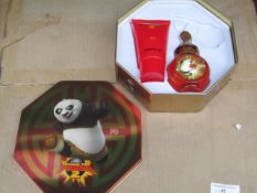 Box of approx 24x Kung Fu Panda Toilet sets each set includes: 75ml shower gel and 'eau de toilette'