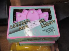 2 x Lotus marquee lights , boxed.