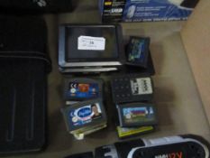 Lot of approx 13x various items including various gameboy games and 2x sat navs, all unchecked