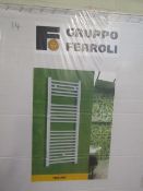 Gruppo Ferroli white Towel Radiator New and Boxed, Size 600x1770mm