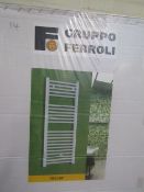 Gruppo Ferroli white Towel Radiator New and Boxed, Size 450x1410mm