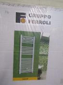 Gruppo Ferroli white Towel Radiator New and Boxed, Size 600x1770mm