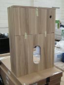 MyPlan 600 wall hung WC unit - new oak. New & boxed.