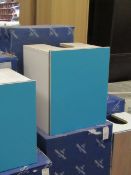 Villeroy & Boch frame to frame vanity unit, W400 x H470 x D340mm - blue. Boxed.
