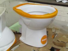 7x Roca Zoom Polo high/low level BTW toilet pans. All new.