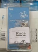 5x Roca kit hinge elements soft close brass packs. All new in packaging.