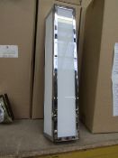 4x Chelsom BW/3/L wall lights, new and boxed