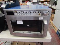 Samsung commercial microwave CM1029, powers on no heat but we are unsure as to weather we fully