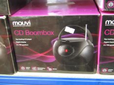 10x Mouvi CD boombox's, all untested and boxed.