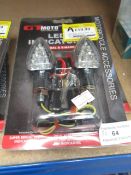 2x GT Moto LED indicators, both new and packaged.