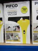 2x Pifco rechargeable window cleaning vacs, both untested and boxed.
