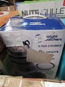 Weight Watchers 3 tier steamer 3 tier food steamer, powers on and boxed