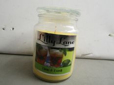 Lilly Lane lime&basil 18oz candle , new