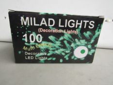 5 x Milad lights decorative LED lights(green) , we have checked the lights and they appear to work ,