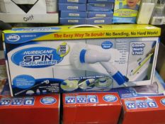 Hurricane spin scrubber powerful 300 RPM cleaning action , unchecked and boxed.
