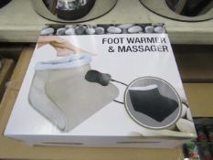 Foot warmer and massager beige colour , new.