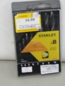2 X PKS of Stanley Drill Bits each pack has 8 bits being 3mm to 10mm new in case