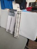 2 x items being a Sabichi toilet roll spike chrome plated and a brabantia pull out drying lines