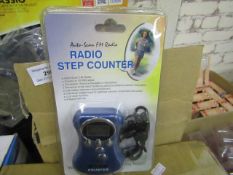 2x boxes of approx 15x radio step counters, all new