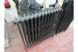 Pallet of 10x Victoriana 14 section cast iron radiator with finish, new and pressure tested to 6