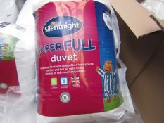 4x Silent Night Super full King size 10.5 tog duvets, new in packaging