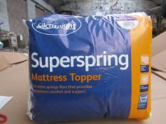 10x Silentnight Super Spring Mattress Topper, Kingsize, brand new and packaged. RRP £29.99