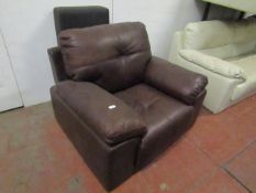 Costco Brown leather armchair