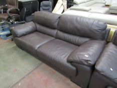 3 Seater leather sofa, no major damage.