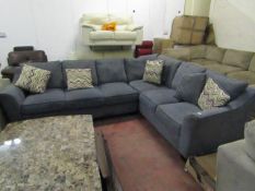 Costco Grey Speckled 6 seater Corner fabric sofa, RRP Circa £1500