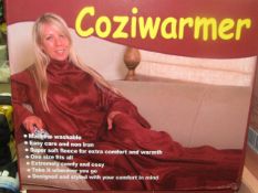 Coziwarmer burgandy snuggle blanket , new and boxed.