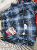 3 x 7 Apparel Men's woven lounge jam shorts, size XL, all new.