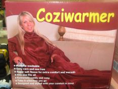 Coziwarmer burgandy snuggle blanket , new and boxed.