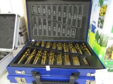 Bosenda Professional 170 piece Drill bit set in metal organising case, new, drill bit range
