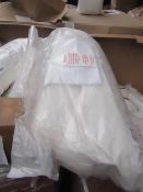 10x Duck Feather Down V Shaped Pillow with white pillow case, new in packaging