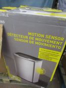 Sensible eco living motion sensor trash can , boxed.