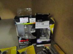 2 x items being a Bosch gigalight and a ultra vision motorcycle headlight bulb , both packaged.