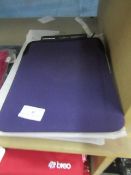 5 x purple Ipad cases , new and packaged.