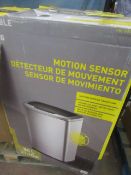 Sensible eco living motion sensor trash can , boxed.