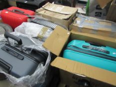 4x various faulty suitcases ranging from brands such a American Tourister and Antler